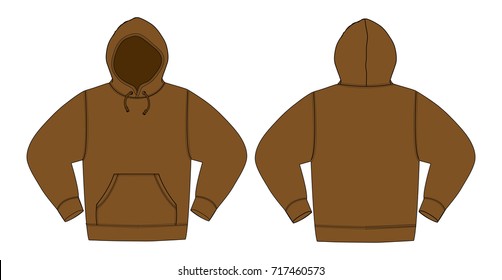 Illustration of hoodie (hooded sweatshirt) 