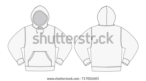 Illustration Hoodie Hooded Sweatshirt Stock Vektorgrafik Lizenzfrei 717002605 Shutterstock 8365