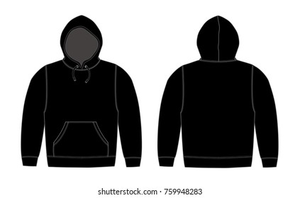 Download Black Hoodie Template High Res Stock Images Shutterstock