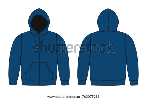 Illustration Hoodie Hooded Sweatshirt Zip Parka Stock Vector (Royalty ...