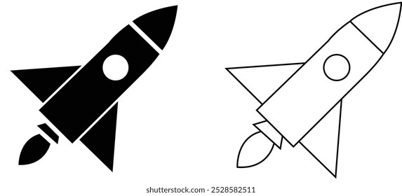 illustration of a hook rocket icons space shuttle rocket icon 