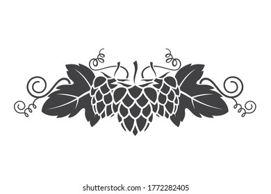 illustration of hop for brewing isolated on white background
