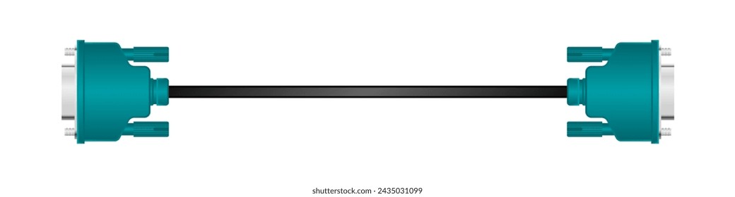 It is an illustration of a horizontal conversion cable _RS-232C Adapter 9-pin _RS-232C Adapter 9-pin.