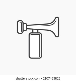 illustration of horn, trumpet icon, vector art.