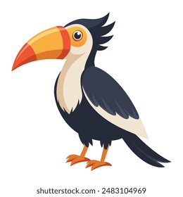 illustration of a Hornbill animal 
