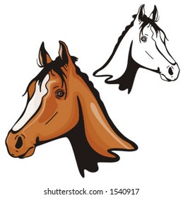 Illustration of a horse.