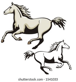 Illustration of a horse.