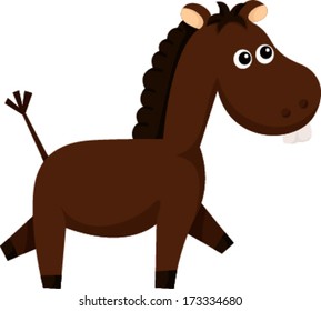 Illustration of Horse cartoon