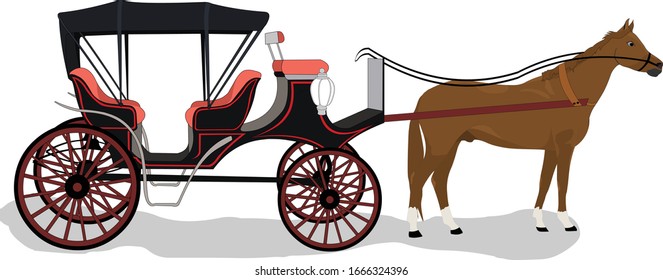 illustration of horse drawn carriage