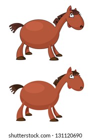 illustration of a horse funny