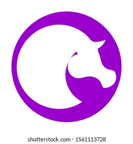 illustration of horse logo and vector