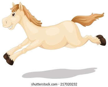 Illustration of a horse running