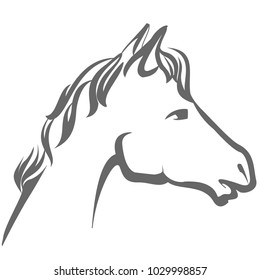 Illustration of a horse silhouette