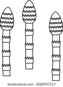 Illustration of horsetail, a plant commonly seen in spring