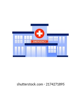 Illustration Hospital Building On Isolation Background Stock Vector ...