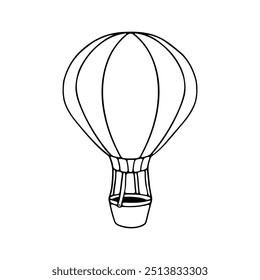 Ilustración de un globo aerostático