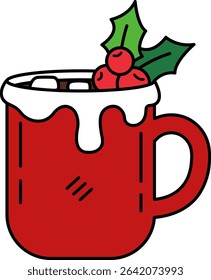 illustration of a hot chocolate