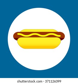 Illustration of a hot dog