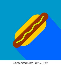 Illustration of a hot dog