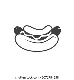 illustration of hot dog, breakfast, vector art