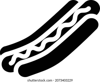 la ilustración del vector de hot dog.