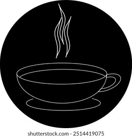 illustration of Hot Drink cup of coffee, for web, banner and logo. flat vector. part 3