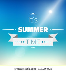 Illustration of Hot Summer Sun vector background