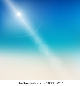 Illustration of Hot Summer Sun vector background