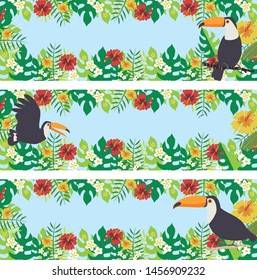 Illustration of a hot tropical background