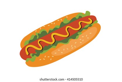 an illustration of hotdog
