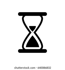 Illustration Hourglass Icon On White Background Stock Vector (Royalty ...