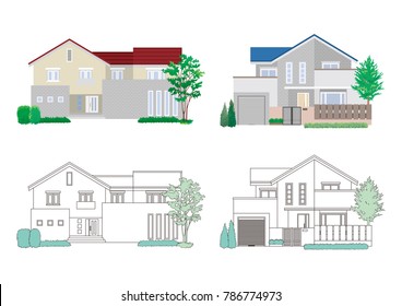 Illustration of the house