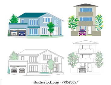 Illustration of the house