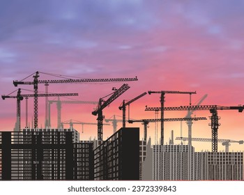 ilustración de la casa al atardecer