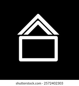 illustration of a house icon in a circle without a background