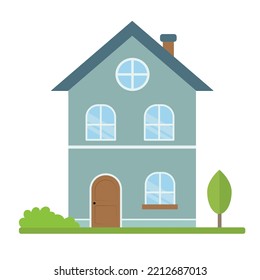 
illustration of house isolated on white background