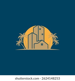 illustration of a house in the night