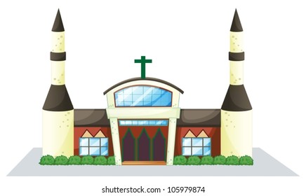 illustration of a house on a white background