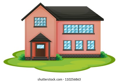 illustration of a house on a white background