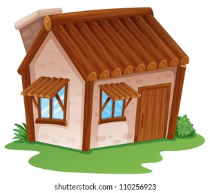 illustration of a house on a white background