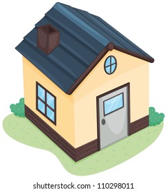 illustration of a house on a white background