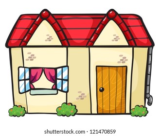 illustration of a house on a white background