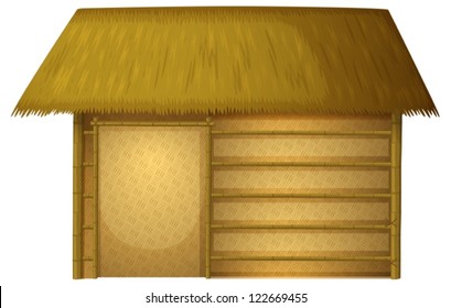 Illustration of a house on a white background