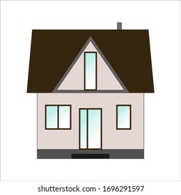 Illustration of a house on a white background