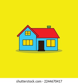 illustration house simple vector for design