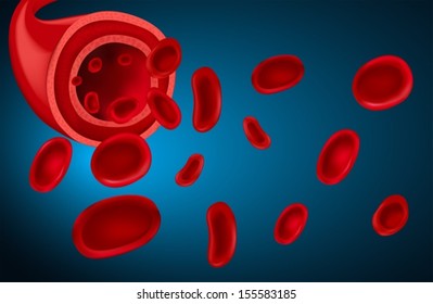 Ilustración de la sangre humana