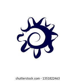 Illustration of Human Eye Icon on White Background. Sketch for Tattoo, Hipster T-shirt Design, Vintage style posters