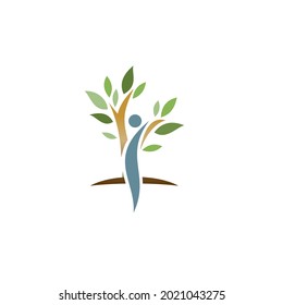 Ilustración de la forma humana del árbol.