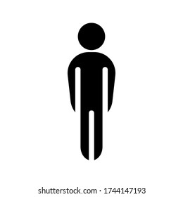Illustration of human icon vector. symbol icon. vector illustration on white background