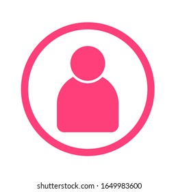 Ilustración del vector de icono humano. Icono de símbolo de usuario. vectorial de icono en fondo blanco